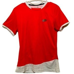 Lotto Red Italian Sportswear Zhero Gravity LZG Short Sleeve Shirt